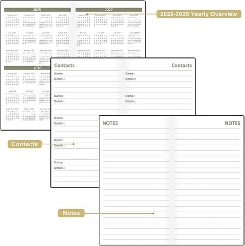 2025-2027 Pocket Calendar for Purse – Monthly Planner from July 2025 to June 2027, Two Year Monthly Calendar for Organizing & Planning, 3.5" x 6.5", Black in Saudi Arabia