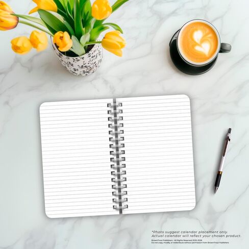 Starburst | 5.25 x 8.25 Inch Compact Wire Journal | Non-Dated | Foil Stamped Cover | BrownTrout | Planning Stationery Diary in Saudi Arabia