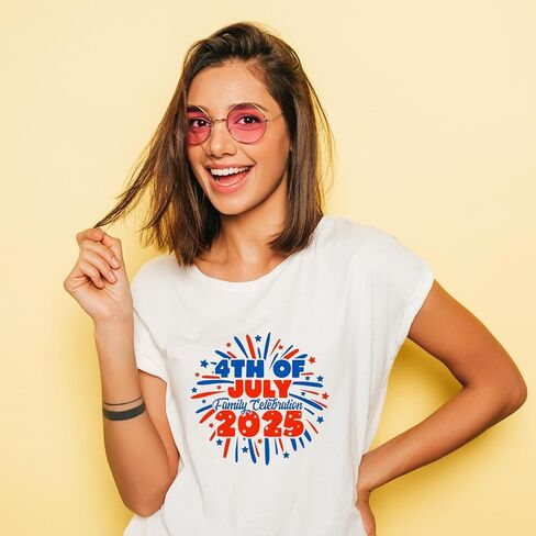 6 Sheets 4th of July Iron on Transfers,Independence Day Iron on Patches with American Flag Love Heart Flowers Design | Heat Transfer Vinyl Stickers for Clothes Bag Pillow in Kuwait