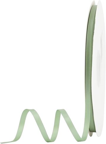 Meedee Spring Moss Satin Ribbon 1/4 بوصة زيتون أخضر الوجه مزدوج الساتان 100 ياردة التخزين المؤقت العطلة شريط النسيج الرقيق لالتفاف الهدايا ، دش الطفل ، الزفاف ، الحرف اليدوية ، الشعر ، الحلي ، الحلي in Kuwait