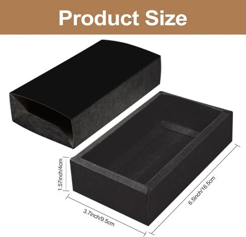 32 Pcs Kraft Paper Drawer Box Mini Cardboard Present Boxes Rectangle Drawer Kraft Boxes with Blank Tags and Jute String Present Packaging Boxes for Business Jewelry Candy Wedding Party Supplies(Brown) in Saudi Arabia