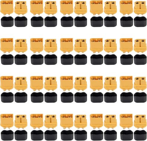 20 Pair XT60H (XT60 Upgrade) Male Female Bullet Connectors Power Plugs with Sheath for Lipo Battery RC Planes Cars in Saudi Arabia