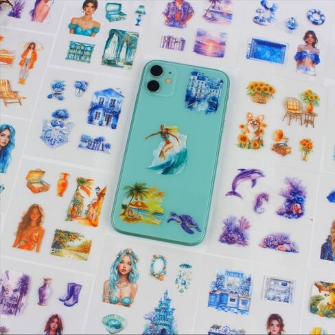 428pcs ملصقات سجل القصاصات الصيفية لمستلزمات Scrapbooking ، 100 ورقة ملصقات مجلة مشهورة للحيوانات الأليفة الشفافة للمجلة ، مجلة الخردة ، كتاب الخردة ، صنع البطاقات ، الكولاج ، DIY Crafts Arts in Kuwait