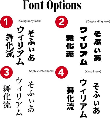 Custom Vinyl Decals Japanese Name Japanese Sticker for Car Window Water Bottle Laptop Name in Japanese Car Decal JDM Kanji/Hiragana/Katakana Japan Gift in Saudi Arabia