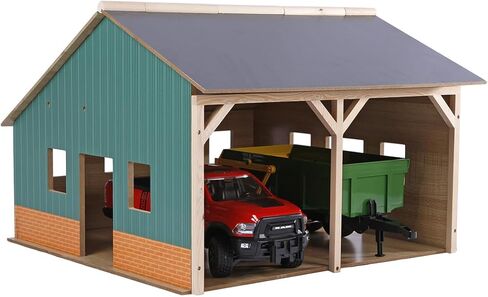 1:16 Scale Wooden Farm Shed Toy لـ 2 جرامات مع Hayloft KG610338 in Saudi Arabia