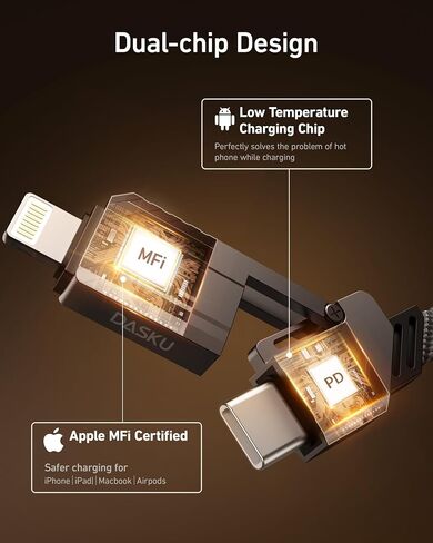 4 in 1 USB C to Lightning Cable 6ft, 60W USB C Fast Charging Cable with Data, iPhone Charger Cord for iPhone 15/14 13 12 11 /Samsung S22 S21 Multi Charging Cable for All USB-C and Lightning Devices in Saudi Arabia