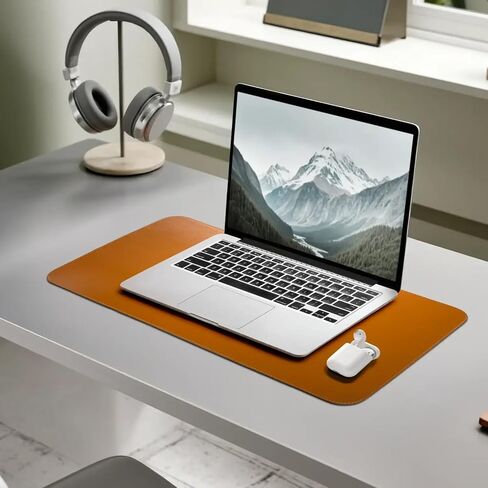 Leather Desk Pad – Premium Leather Desk Mat for Office and Home, Elegant Desk Mat and Writing Pad Maruse - Black in Kuwait