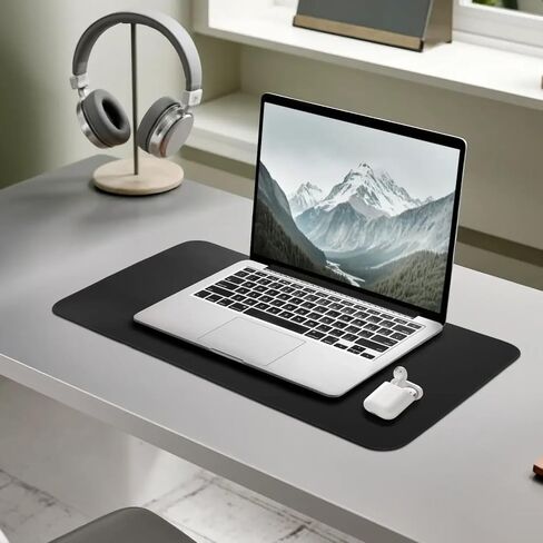 Leather Desk Pad – Premium Leather Desk Mat for Office and Home, Elegant Desk Mat and Writing Pad Maruse - Black in Kuwait