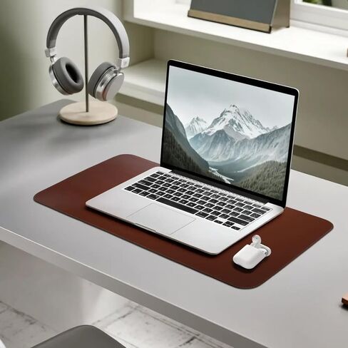Leather Desk Pad – Premium Leather Desk Mat for Office and Home, Elegant Desk Mat and Writing Pad Maruse - Black in Kuwait