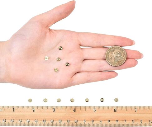 Earring Backs for Stud,Replacement Secure Ear Locking for Ear Posts,Stainless Steel Earring Backs Stopper for Droopy Ear(Gold,12pcs/6 Pairs,6x4.5mm) in Saudi Arabia