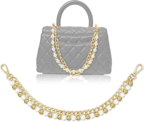 Bag Chain Charms for Handbags – Stylish Gold Purse Charm Accessories Decorations for Women’s Shoulder&Crossbody Bags(15inch) in Kuwait