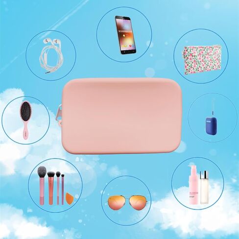 Accessories for Bogg Bag, Silicone Toiletry Bag, Soft Silicon Insert Wallet for Beach Bag, 2Pcs Charms for Bogg Bag, Hooks and Key Chain Set in Kuwait