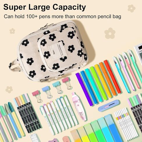 LEDAOU PENCIL CASE CUTE ZIPPER PENCIL PUCH in Kuwait