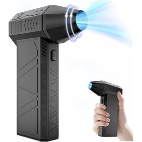 Cyclone X3 High-Speed Air Blaster - 130000 RPM Cordless Jet Fan, 3-Speed Adjustable Turbo Fan, Rechargeable Type-C, Air Duster for Cleaning of Computers, Cars, Backyard and Home Appliances