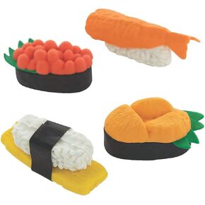 Sushi Shaped Erasers - Stationery - 24 Pieces in Saudi Arabia