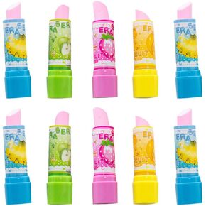STOBOK 20pcs Cute Eraser Lovely Rubber Eraser Erasers for Pencils Students Erasers Lipstick Shaped Eraser Creative Rubber Eraser Erasers for Kids Ink Eraser Modeling Small Eraser Child