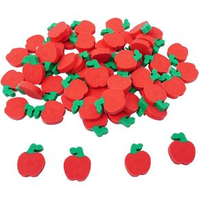 144 Mini Apple Erasers Mini Bulk Welcome Back to School Gifts for Students First Day of School, Teachers Classroom Supplies Stationary, Student Reward Prizes, Math Manipulatives Counters