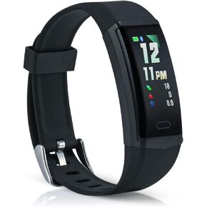 Zewa® Fitness Activity Tracker, Heart Rate Monitor, Free Pro App, Step Counter, Sleep Tracker, Remote Camera Support, Notifications & Alarms, Weather Data Display, Find Phone Feature