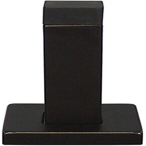 INOX DSIX14-32D Square Wall Mount Door Stop with Square Base, Satin Stainless Steel
