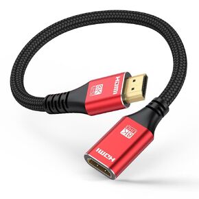 8K HDMI Extension Cable 10 FT, HDMI Extender HDMI Male to Female Adapter Utral High Speed HDMI Extension Cord (8K@60Hz, 4K, 2K) for Laptop/PC/MacBook Pro/PS5/PS4/Xbox/Roku TV/HDTV/Projector/Blu-ray