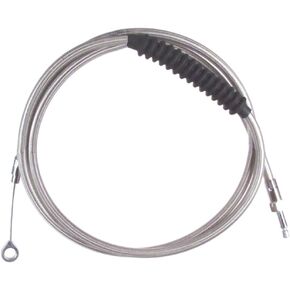 Hill Country Customs Stainless Braided +6" Clutch Cable for 1996-2006 Harley-Davidson Touring models - HC-66-0170