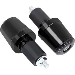 CHIFUN Motorcycle Bar Ends Plug Universal for 7/8" 22mm Handlebar CNC Aluminum Bar End Caps Weight Slider Replacement for Honda Yamaha Suzuki Motorbike Dirt Bike Scooters(Black)