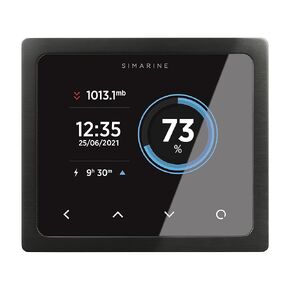 Pico Standard Battery Monitoring Set, Multi-Voltage System Monitoring, Lead Acid & Lithium Battery Compatible, Tank Monitoring, Shunt 300 A, 1 Alarm Signal Relay (Bezel, Black)