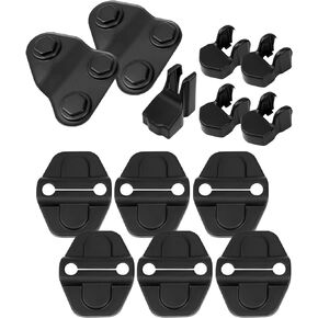 TIKSCIENCE Door Lock Screw Protector Cover ABS Decoration Cover Limit Strap Hinges Footman Loop Bracket Cover Fit for Jeep Wrangler JL JLU Sahara Sports Rubicon Gladiator JT 2018 2019 2020 2021