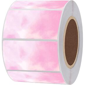 2.25 in x 1.25 Inch Direct Thermal Labels,Thermal Printer Stickers,Multi-Purpose Roll Thermal Printer Paper for Small Business,DIY Logo Design,Color Coding, Address, Name Tag(500 Pcs/Roll）