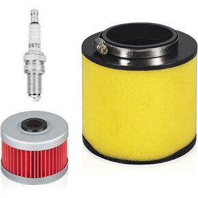 فلتر الهواء، فلتر الزيت، بديل منظف عنصر شمعة الإشعال 17254-HC5-900 لـ Fourtrax TRX300 TRX300FW TRX400FW TRX450S TRX450ES TRX450FE TRX450FM 2x4 & 4x4 300