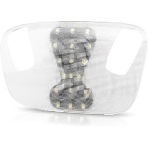 D-Lumina Interior Roof Dome Light Cover Clear Lens Overhead with White LED PCB for 1999-2007 Fo-rd F250 F350 F450 F550 Excursion, F150 Expedition Mustang Taurus, 6000K White Dome Lamp Kit, 1 Set