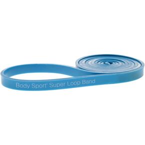 Body Sport Super Loop Band 41-Inch, Latex, Exercise Chart Included – Bands for Working Out – Exercise Band