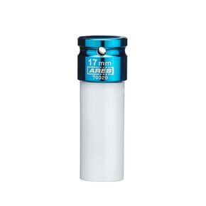 ARES 70020-1/2-Inch Drive 17MM Non-Marring Lug Nut Socket - Protective Sleeve Protects Custom Rims & Lug Nuts from Damage - Color Coded & Laser Etched for Easy Identification
