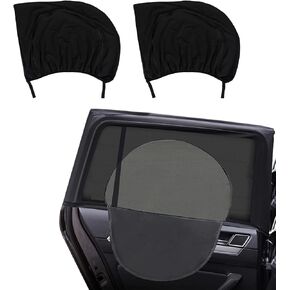 2PCS Car Window Shades, Front Rear Universal Automotive Sunshades, Car Front Window Sunshade, Zipper Car Window Cover Screen, Car Window Covers Universal for Car Truck SUV (Front)