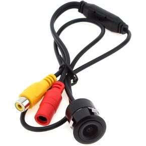1/4 Inch CCD Flush Mount Backup Rear View Camera 170 Degree Viewing Angle Universal Waterproof HD Parking Backup Reverse Camera