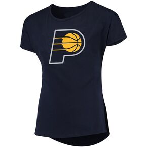 Outerstuff Indiana Pacers Youth Girls Size 7-16 Primary Team Logo Dolman T-Shirt (Girls Large-14) Navy