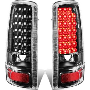DNA MOTORING TL-GMCDE00-LED-BK-SM مجموعة مصابيح LED الخلفية للسائق وجانب الراكب [متوافق مع 00-06 يوكون XL / 00-06 تاهو / 00-06 سوبربان]