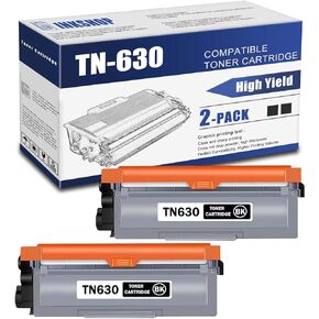 TN630 TN-630 Compatible TN-630 TN630 Black Toner Cartridge Replacement for Brother TN-630 HL-L2305W HL-L2320D HL-L2300D MFC-L2680W Toner.(2 Pack)