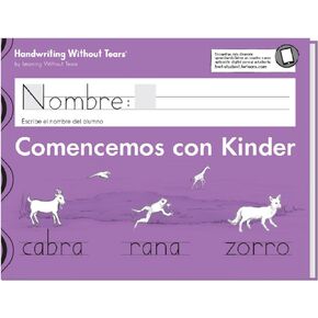 التعلم بدون دموع Comencemos con Kinder (الإسبانية) - الكتابة اليدوية بدون دموع - Trans K والأشكال والحروف والأرقام والتلوين - للاستخدام المدرسي والمنزلي in Kuwait