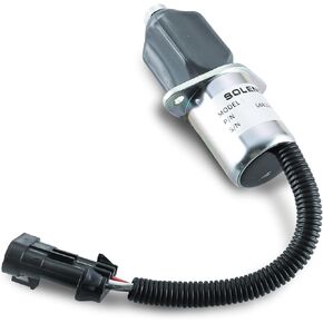6681512 Fuel Shut Off Solenoid 6681513 6667992 6667993 for Bobcat Skid Steer T190 S185 S175 S160 Bobcat Excavator 325 328 331 334 337 Stop Solenoid 12VDC