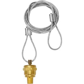 Air Tank Drain Valve Plug Fitting 1/4" NPT with 60" Portable Cable Valve for Semi Trucks,Air Compressor Drain Valve Cablefor Haldex Manual Brake Reservoir Drain Bleeder Valve 12105 N3613AD