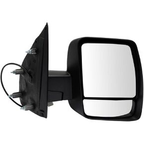 TRQ Mirror Power Black Textured Passenger Side RH for Nissan NV 1500 2500 3500