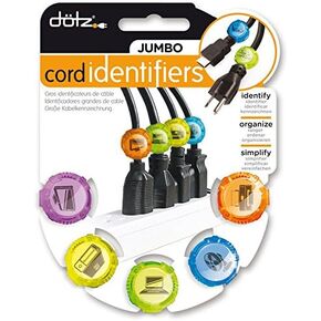 Office Jumbo Cord Identifiers – Pack of 5 Cable Identifiers