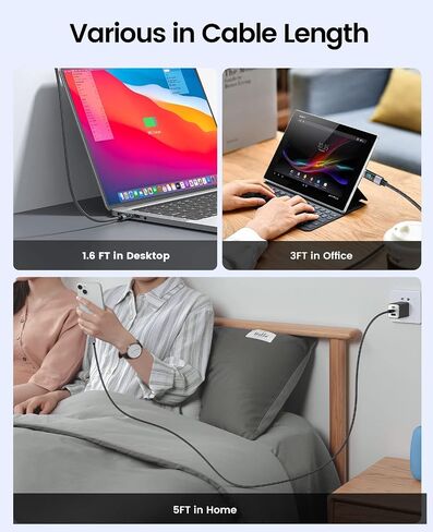 ORICO USB-C to Lightning Cable, 29W PD Syncing Cord LED Display Fast Charging, High Speed Data Transfer Cord Compatible with iPhone 13 12 11 Pro Max XS XR X 8 7 Plus AirPods Pro and More in Saudi Arabia