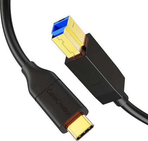 CableCreation USB C to USB B 3.1 Cable 4FT, USB B to USB C, USB Type B to USB C Cable 10Gbps Compatible with Thunderbolt 3 Host MacBook, External Hard Drive Black Myth:Wukong, Docking Station,Scanner in Saudi Arabia
