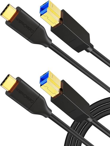 CableCreation USB C to USB B 3.1 Cable 4FT, USB B to USB C, USB Type B to USB C Cable 10Gbps Compatible with Thunderbolt 3 Host MacBook, External Hard Drive Black Myth:Wukong, Docking Station,Scanner in Saudi Arabia