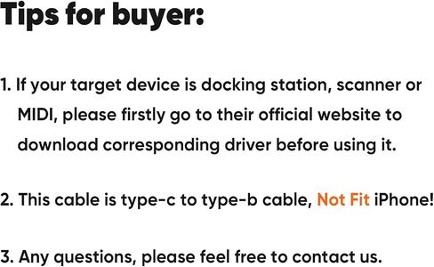 CableCreation USB C to USB B 3.1 Cable 4FT, USB B to USB C, USB Type B to USB C Cable 10Gbps Compatible with Thunderbolt 3 Host MacBook, External Hard Drive Black Myth:Wukong, Docking Station,Scanner in Saudi Arabia