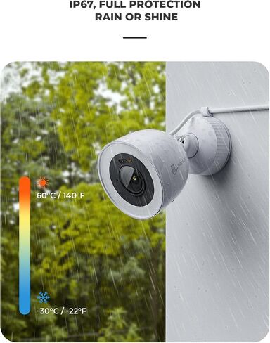 PoE Outdoor Wired Security Camera System, 4K 8CH NVR with 2TB HDD, 6Pcs 4MP IP Surveillance Camera, F1.0 Color Night Vision, Human/Vehicle Detection, IP67 Weatherproof, 2-Way Talk (N2806) in Saudi Arabia