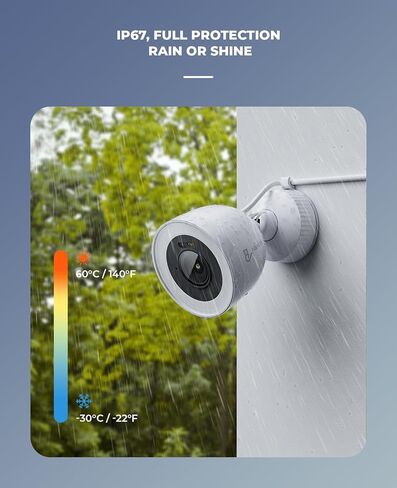 نظام كاميرا أمان 8 ميجابكسل 4K، 8 قنوات PoE NVR مع محرك أقراص ثابتة سعة 2 تيرابايت، 8 قطع كاميرات IP سلكية 8 ميجابكسل PoE Bullet، رؤية ليلية ملونة، اكتشاف الإنسان/المركبة، تسجيل 24/7، محادثة ثنائية الاتجاه (N2818) in Kuwait
