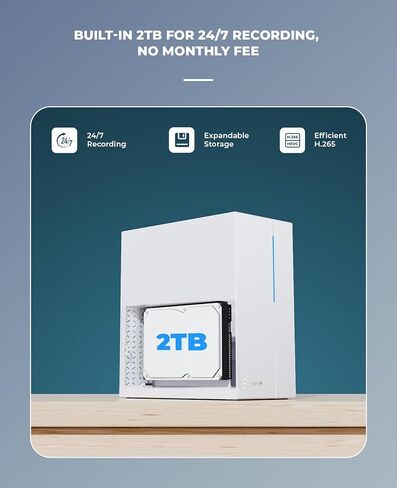 نظام كاميرا أمان 8 ميجابكسل 4K، 8 قنوات PoE NVR مع محرك أقراص ثابتة سعة 2 تيرابايت، 8 قطع كاميرات IP سلكية 8 ميجابكسل PoE Bullet، رؤية ليلية ملونة، اكتشاف الإنسان/المركبة، تسجيل 24/7، محادثة ثنائية الاتجاه (N2818) in Kuwait